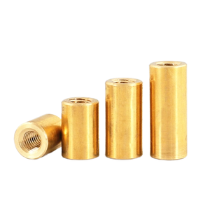 Brass Polished Fully Threaded Metric Round <b>Nut</b> for Automotive Industry - Product Image 1