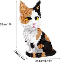 Juguete de Bloques de Construcción 3D en Miniatura, 4800 Piezas, Set de Animales de Plástico ABS, Modelo Educativo Unisex para Niños