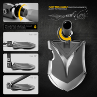 Zune Lotoo – pelle de Camping pliable multi-outils 18 en 1, kit de survie de pelle tactique en acier à haute teneur en carbone, équipement de Camping en plein air