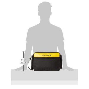 กระเป๋าใส่เครื่องมือ Fluke C195 แบบนุ่ม ทำจากโพลีเอสเตอร์ ขนาด 7 นิ้ว สีดำ-เหลือง - Product Image 2