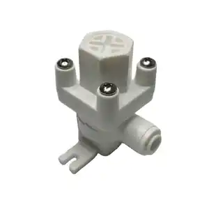 1/4" 3/8" o.d. tubing push to connect plastic water filter reducing pressure valve for RO system spare parts