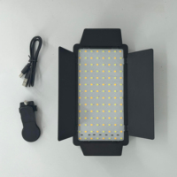 Lampe de poche LED RVB 3CCT K-39 pour téléphone portable, lumière d'appoint pour maquillage, rechargeable Type-C, facile à transporter, intensité réglable