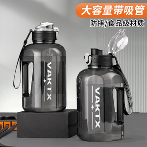 QX 3 1 Eco-Friendly PP Plastic Water Bottle Set Pressing Type Direct <b>Drinking</b> for Large Capacity Frosted Design Gym - Product Image 5