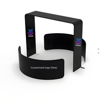 Kit complet de photomaton 360° avec structure rotative supérieure et dispositif de support à distance, idéal pour les fêtes, les mariages et tous les événements
