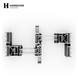 HANNOVER Премиум Тонкая стеклянная раздвижная дверь, ветрозащитная бесдорожная раздвижная дверь, алюминиевая негабаритная остекление, живописное архитектурное пространство - Product Image 1