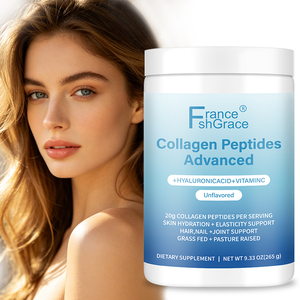 Suplementos de Péptidos de Colágeno de Alta Calidad con Ácido Hialurónico y Vitamina C, 265g de Polvo de Péptidos de Colágeno - Product Image 1