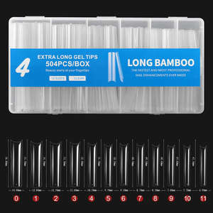 Professionnel 504 pièces/boîte Super Long tuyau d'eau ongles ballerine cercueil presse <span class=keywords><strong>sur</strong></span> les ongles couverture complète mat XXL <span class=keywords><strong>Capsule</strong></span> ongles Gel conseils - Product Image 5