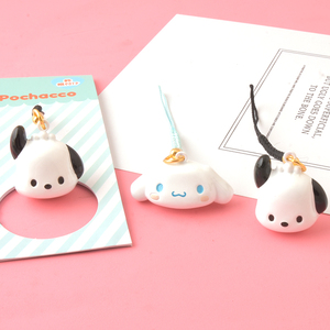 Giappone vendita calda Cinnamoroll Hellokity Kuromi Kawaii ciondolo fai da te Jingle Bell per telefono - Product Image 3