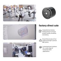 Réducteur de boîte de vitesses à actionneur rotatif 56 mm, 80 tr/min, moteur BLDC 48 V, module servo pour bras robotique, exosquelette, robot collaboratif |   ZBDynamiX