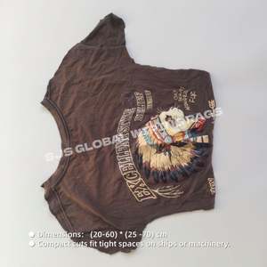 Trapos de Limpieza de Algodón, Trapos Cortados de Colores Variados, Trapos de Camisetas Recicladas para Limpieza Industrial - Product Image 3