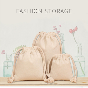 Tùy chỉnh tự nhiên bông dây rút <span class=keywords><strong>Pouch</strong></span> Wedding party mỹ phẩm trang sức quà tặng bao bì túi mềm <span class=keywords><strong>Cotton</strong></span> <span class=keywords><strong>Muslin</strong></span> Bụi Túi - Product Image 3