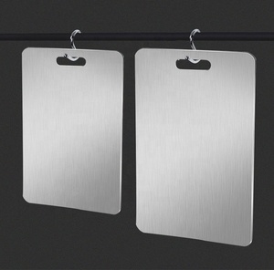 Bán nóng tùy chỉnh bán buôn thép không gỉ cắt thớt thích hợp cho trái cây, rau, thịt, phô mai, pizza, bột, vv - Product Image 6