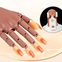 Main de Mannequin Flexible et mobile pour les ongles en acrylique avec 100 embouts