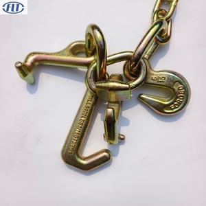 G70 3/8 "5/16" màu vàng mạ kẽm kéo kéo Trailer chuỗi với rtj móc nhà sản xuất - Product Image 3