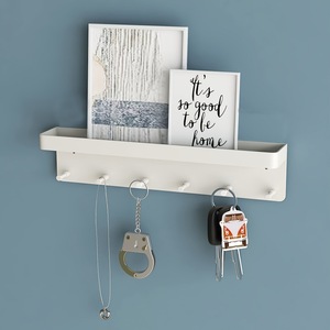 <b>Key</b> <b>Holder</b> <b>Wall</b> Mounted Storage Rack Black Rectangle <b>Key</b> Organizer For <b>Keys</b> Sunglasses Small Items - Product Image 4