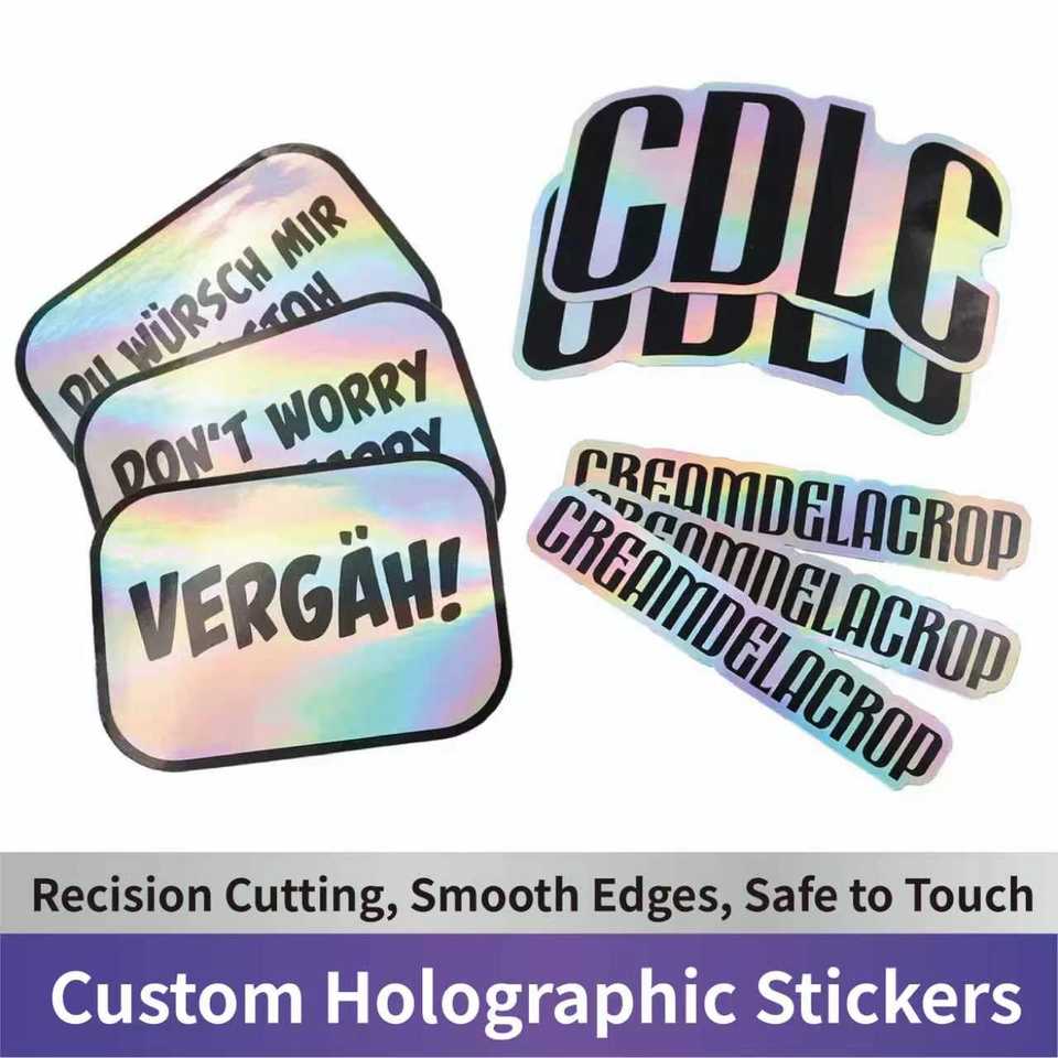 Wholesale Custom Logo Hologram Sticker Waterproof UV Resistant Laser ...