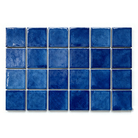 Plinthes en zellige marocaines, carreaux de céramique faits à la main, bleu nuit glacé, carreaux muraux et de sol personnalisables