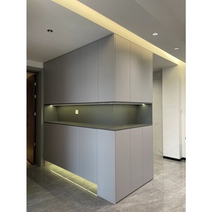 <span class=keywords><strong>Zapatero</strong></span> Moderno de Madera con Iluminación LED, Base Flotante, Gran Capacidad de Almacenamiento, Diseño <span class=keywords><strong>Modular</strong></span> para Muebles de Sala - Product Image 1