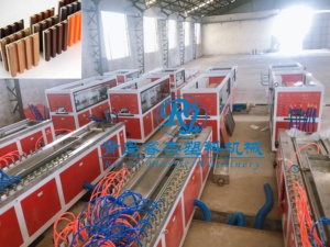 WPC PVC hồ sơ cửa architrave khung PVC WPC Trần Tường Bảng điều khiển bằng gỗ Máy làm - Product Image 5