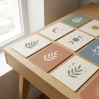 Cartes d'affirmation personnalisées OEM, carton écologique de qualité supérieure pour la santé mentale, le bien-être, le yoga, vente en gros, fabricant