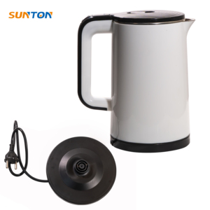 SUNTON fábrica venta de electrodomésticos 1500W/1800W potencia gran capacidad 1.5L/1.8L/2L doble capa Hervidor eléctrico blanco - Product Image 3