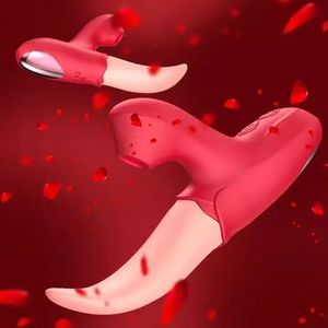 充電式 サッキング ミニクリトリス ローズ 舌舐め シリコン製 ローター 女性用 大人のおもちゃ マстуベーター バイブ 女性用セックストイ - Product Image 4