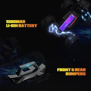 1/14 Scale Four-Wheel Drive High-speed Monster <b>Truck</b> with Bumpers Shock Absorber All-terrain Off-road 20KM/H Vehicle Racing Car - Product Image 4