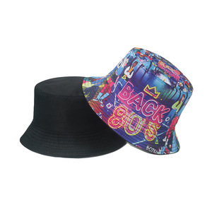 Chapeaux Bob Vintage Années <span class=keywords><strong>80</strong></span> 90, Chapeau Pare-Soleil Style <span class=keywords><strong>Musique</strong></span> Rock, Imprimé Double Face, Chapeau de Pêcheur pour Femmes et Hommes, Fête Disco - Product Image 3