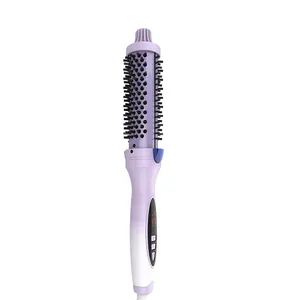 Negative Iron Hot Comb 450F Round Brush 2 In 1 Hair Curler And Straightener Brush Wavy Hair Curler Wavytalk Manufacturer