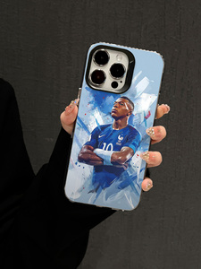 <span class=keywords><strong>Coque</strong></span> d'<span class=keywords><strong>iPhone</strong></span> avec impression artistique de stars du football français, <span class=keywords><strong>coque</strong></span> anti-chute en aquarelle pour les fans, <span class=keywords><strong>coque</strong></span> de téléphone personnalisée, <span class=keywords><strong>coque</strong></span> pour <span class=keywords><strong>iPhone</strong></span> 15 Pro Max - Product Image 3