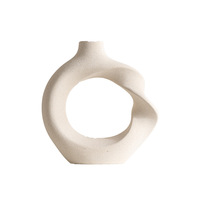 Vase en céramique émaillée Qianrui, style européen torsadé, créatif, de luxe léger, ornement décoratif pour la maison et le bureau – Grande vente