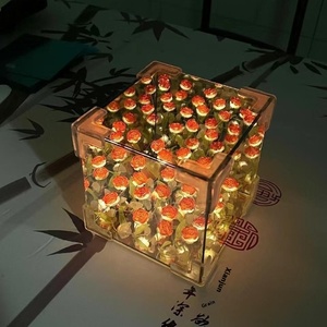 20 Pezzi Luce Notturna Fai-da-Te a Forma di Tulipano, Lampada LED USB Artigianale a Forma di Rosa, Luce Calda Bianca a Batteria per Decorazione Camera, Specchio Tulipano - Product Image 1