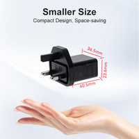 Prise britannique CE UKCA 3 broches 5V 0.5A 1A 1.5A 2A 2.1A 2.4A 2.5A 3A USB A chargeur universel voyage USB-A adaptateur USB