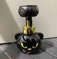 Distributeur de savon mousse en forme de patte de chat, flacon pompe pour savon, flacon à pression pour désinfectant pour les mains, distributeur de savon mousse mignon en forme de patte de chat
