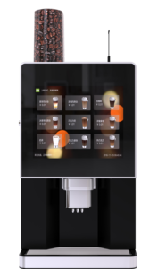 Machine à café commerciale entièrement automatique avec écran tactile de 17 pouces, <span class=keywords><strong>lecteur</strong></span> de pièces, billets et cartes - Product Image 2