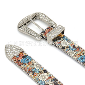 Thắt lưng nữ thời trang kiểu Cowboy Y2k, khóa cài đính đinh tán phong cách Punk, có thể tùy chỉnh logo, bán buôn, tùy chỉnh kích thước. - Product Image 5