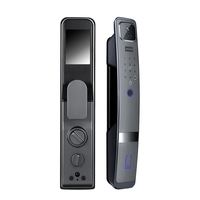 Suoboot 3D gezichtsherkenning Tuya Smart Lock met WiFi Cloud Storage verborgen camera voor aluminium/stalen deuren