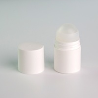 Récipient de déodorant en plastique vide de 50ml 90ml 100ml Rouleau d'huile essentielle blanche sur des bouteilles de boule de parfum de rouleau de bouteille avec le chapeau