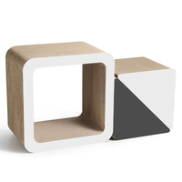 Griffoir pour chat 3-en-1 moderne modulaire en carton ondulé