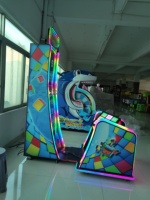 Machine d'arcade à puzzle rotatif avec rédemption de tickets, machine de jeu de loterie à monnayeur pour centre de jeux
