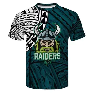 Latest Large Size 5XL Men Designers Shirt Tops Polynesian Tribal Men's Woven T-shirts Cool Printed T-Shirt Man Slim Fit T shirts