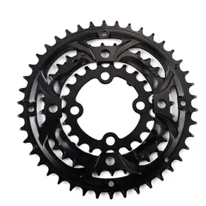 Custom machined aluminum alloy bicycle crank sprocket Bicycle sprocket sprocket folding bicycle positive and negative gear discs