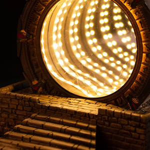 3D <span class=keywords><strong>Stargate</strong></span> Atlantis Night Light Resina Creativa LED Night Light Adornos de escritorio Dormitorio creativo Decoración del hogar Regalo - Product Image 3