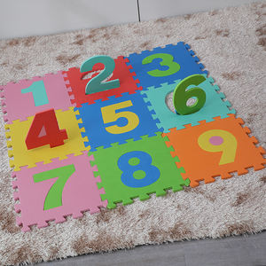 Tapetes educacionais de alta qualidade, números, quebra-cabeça, desenho, animal, ecológico, espuma de <span class=keywords><strong>eva</strong></span>, tapetes para bebês - Product Image 1