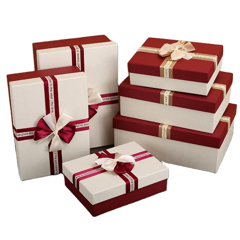 Venta al por mayor de alta calidad cajas de cartón de tapa dura ropa rígida embalaje cajas de papel de regalo varios colores muestras gratis disponibles