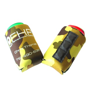 Wholesale Custom Camouflage Leopard Print Neoprene Beer Can for Koozy Magnetic Can Coozy <b>Collapsible</b> Cooler Bag Stubby Holder - Product Image 3