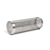 Tube de fumée pour barbecue en acier inoxydable 304 perforé, de petite taille, avec écran, pour petit barbecue