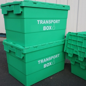 Heavy-Duty nhựa Stack và Nest container Trinh Nữ PP chất liệu rắn hộp phong cách có thể tái chế và nestable cho cosmeceutical cửa hàng - Product Image 2