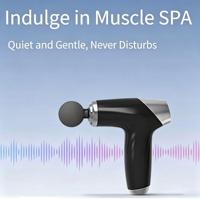 Mini pistolet de massage avec 4 têtes de massage interchangeables, puissant masseur musculaire pour la relaxation, machine de massage par percussion des tissus profonds