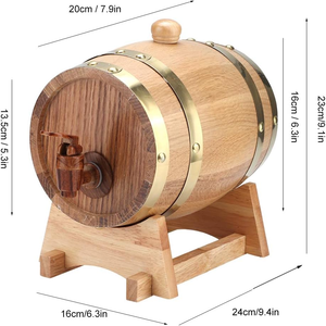 <span class=keywords><strong>Fût</strong></span> <span class=keywords><strong>de</strong></span> vieillissement en chêne avec support, 50l, fûts à vin en bois, fûts à vin en bois pour brasseurs artisanaux, grands fûts à vin en bois - Product Image 6